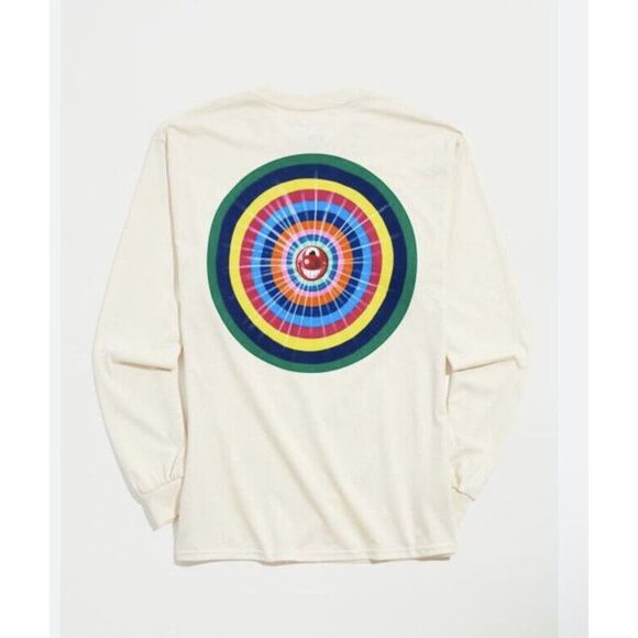 New Urban Outfitters Kenny Scharf Spirals Long Sleeve Tee Shirt - Picture 1 of 9